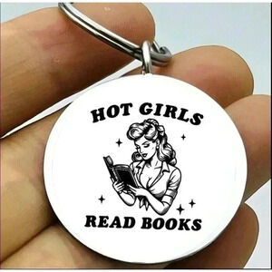 Hot Sexy Girls  Read Book Hot Cute Keychain